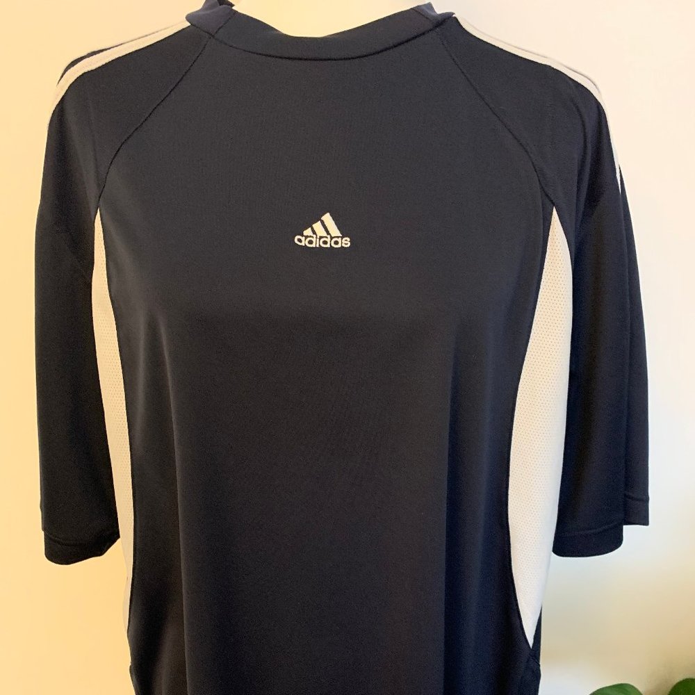 Men's Adidas Shirt, Navy, EUC